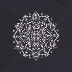 Ocun Raglan camiseta mujer - dark grey india mandala